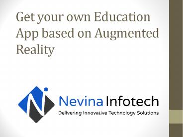 Get your own Education App based on Augmented Reality (1)