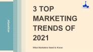 3 TOP MARKETING TRENDS OF 2021