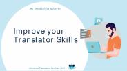 Translator Skills