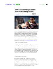 AutoCAD Training, Courses Certification in Delhi, NCR