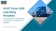 HVUT Form 2290 Late-filing Penalties