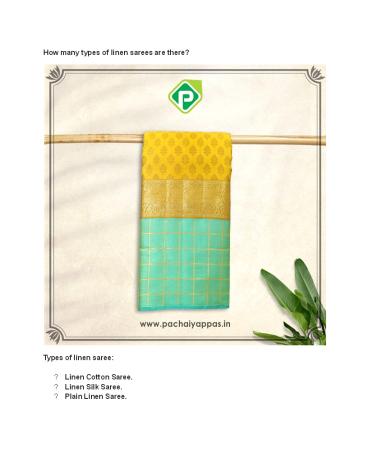 How many types of linen sarees are there?