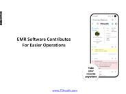 EMR Software Contributes For Easier Operations