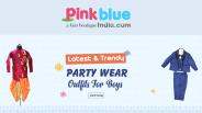 Boys Party Wear Dresses - Pink Blue India