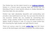 VLCC Institute Ombre Lips