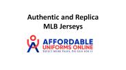 Authentic and Replica MLB Jerseys