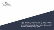 Excellent Quality Gift Bag Manufacturers - Oasis Bags