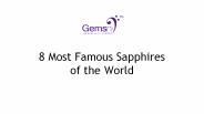 8 Most Famous Sapphires of the World