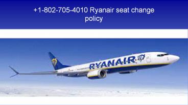 Change my seat on Ryanair?