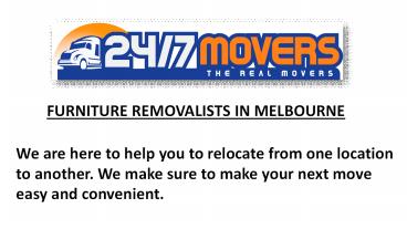 Furniture Removalists Melbourne