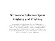 Difference Between Spear Phishing and Phishing
