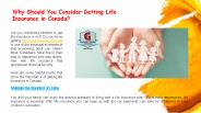 Why Should You Consider Getting Life Insurance in Canada?