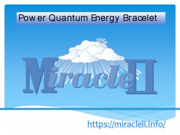 Power Quantum Energy Bracelet
