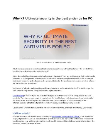 best antivirus software for windows 10