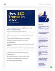 New SEO Trends for 2022