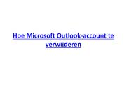 Hoe Microsoft Outlook-account te verwijderen