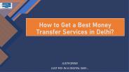 Best Money Transfer Services in Delhi