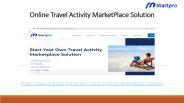 Online Travel Activity MarketPlace Solution