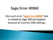 Sage Error 40960 Can't Access Database