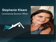 Stephanie Kleam - Commercial Escrow Officer