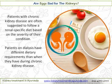 Are Eggs Bad for The Kidneys?