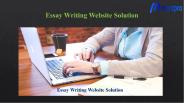 Essay Writing Website Solution