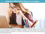 Strommen Offers Italian Classes In Los Angeles