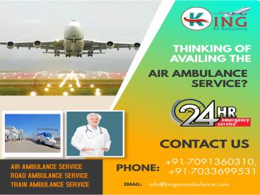 Pick ICU Support King Air Ambulance in Patna at Affordable Cost