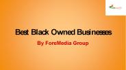 Best Black Owned Businesses