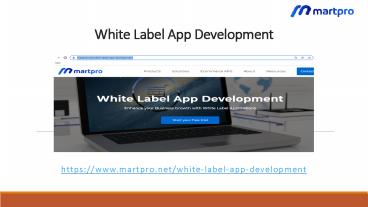 White Label App Development