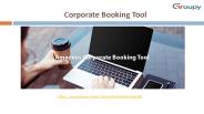 Corporate Booking Tool