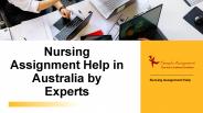 Nursing Assignment Help in Australia by Experts
