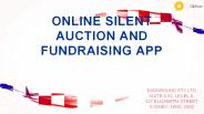 Online Silent Auction and Fundraising App