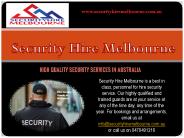 Security Hire Melbourne