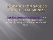 How to Upgrade Sage 50 2017, 2018, 2019 & 2020