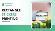 Rectangle Stickers Printing - Sustainable Printing