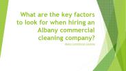 Albany Commercial Cleaning Services
