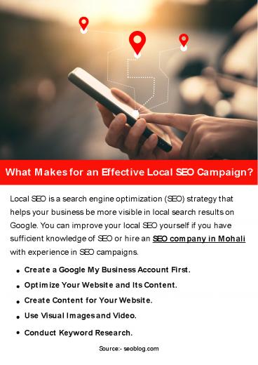 What Makes for an Effective Local SEO Campaign?