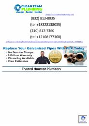 Plumbers in Houston