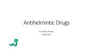 anthelminthic drugs