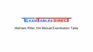 Midmark Ritter 104 Manual Examination Table