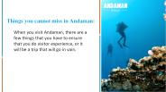 Things you cannot miss in Andaman: