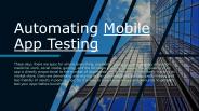Mobile app testing