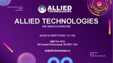 Allied Technologies world class Digital Marketing agency in USA.