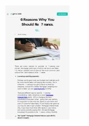6 Reasons Why You Should Refinance