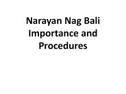 Narayan Nag Bali Importance and Procedures