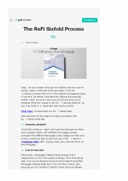 The ReFi Sixfold Process