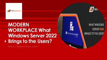 What Windows Server 2022 Brings to the Users