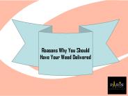 Reasons Why You Should Have Your Weed Delivered