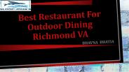 Best Restaurant For Outdoor Dining Richmond VA